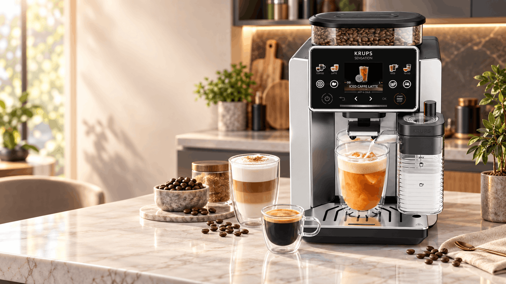 Machine à Café Expresso KRUPS EA918GE0 1.7L - Noir